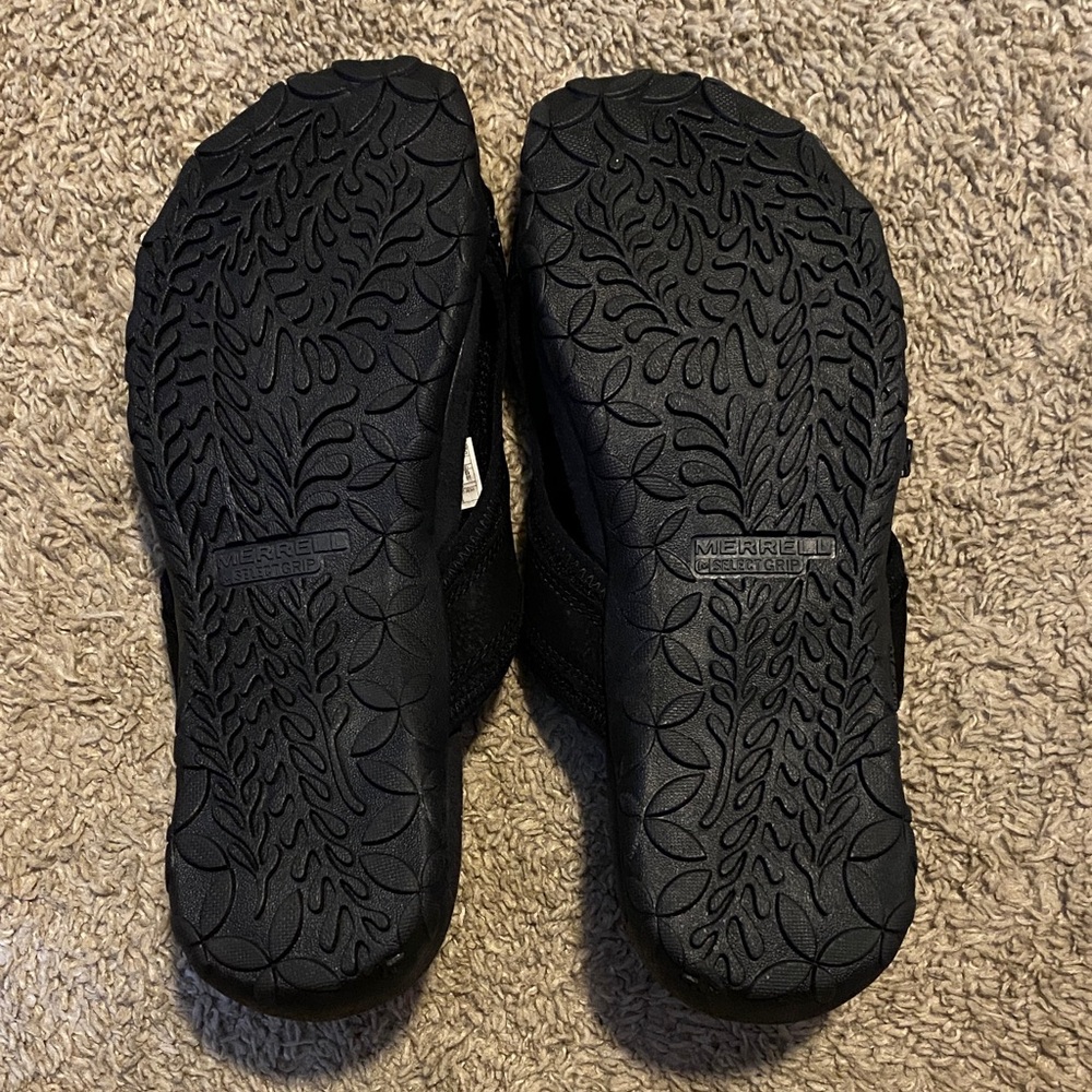 Merrell Black Cross-Strap Slide Sandals - Picture 3 of 3